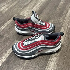 Air max 97 smoke grey and red